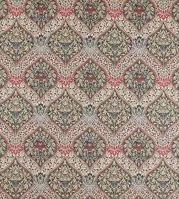 Norbury Weave Fabric by Morris & Co Slate/Plum