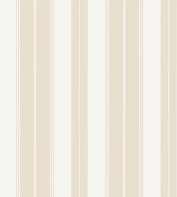 Norfolk Stripe Wallpaper by Thibaut Beige