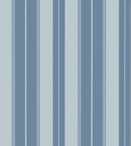 Norfolk Stripe Wallpaper by Thibaut French Blue