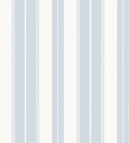 Norfolk Stripe Wallpaper by Thibaut Light Blue
