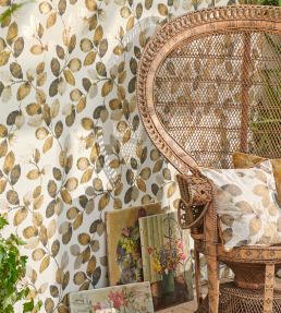 Northia Wallpaper by Clarke & Clarke Denim/Linen