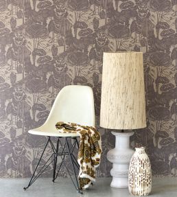 Nostalgic Evergreen Wallpaper by Eijffinger Brown/Taupe
