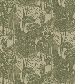Nostalgic Evergreen Wallpaper by Eijffinger Green