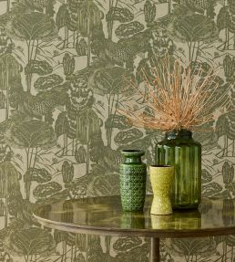 Nostalgic Evergreen Wallpaper by Eijffinger Green