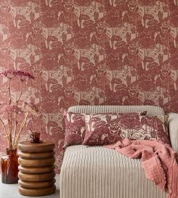 Nostalgic Evergreen Wallpaper by Eijffinger Red