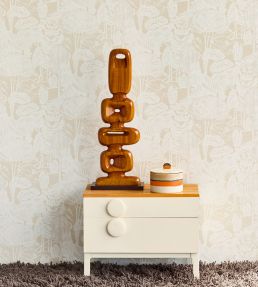 Nostalgic Evergreen Wallpaper by Eijffinger White/Cream