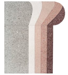Nuances Round Rug by GAN Burgundy