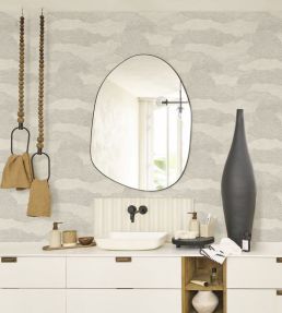 Nubio Wallpaper by Casadeco Grege / Noir