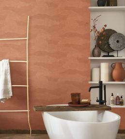 Nubio Wallpaper by Casadeco Terracotta