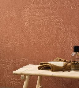 Nubio Wallpaper by Casadeco Terracotta