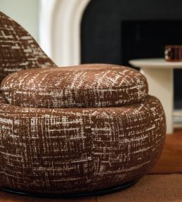 Nubra Fabric by Casamance Marron Glace