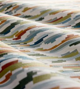 Nuru Embroidery Fabric by Harlequin Rosewood/Limpet/Aloe