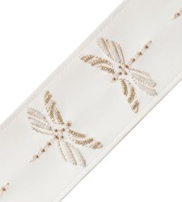 Nymph Beaded Border Trimming by Samuel & Sons White Lily
