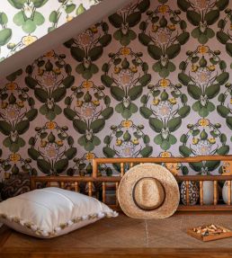 Nymphaea Wallpaper by MINDTHEGAP Powder Blue