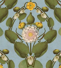 Nymphaea Wallpaper by MINDTHEGAP Powder Blue