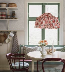 Nyponros Wallpaper by Borastapeter Linen Beige