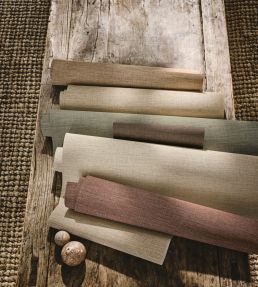 Nysa Linen Wallpaper by Romo Lemongrass