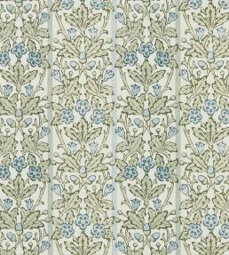 Oak & Blossom Wallpaper by Morris & Co Thyme/Woad