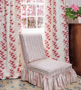 Oak Leaves Fabric by Barneby Gates Red/Pink