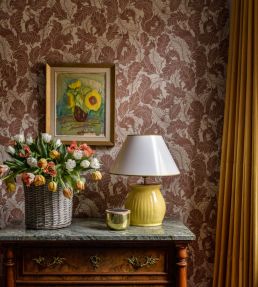 Oak Tree Tails Wallpaper by Langelid Von Bromssen Powder Tan