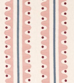 Oakham Embroidery Fabric by Scion Dusk Pink