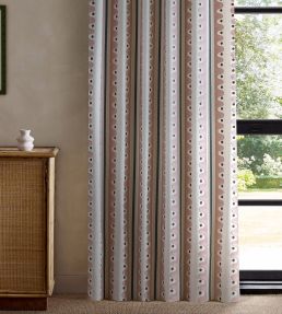 Oakham Embroidery Fabric by Scion Dusk Pink
