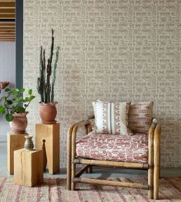 Oakham Embroidery Fabric by Scion Mushroom