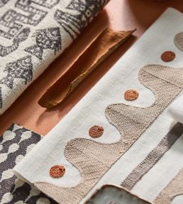 Oakham Embroidery Fabric by Scion Mushroom