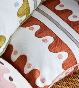 Oakham Embroidery Fabric by Scion Tomato