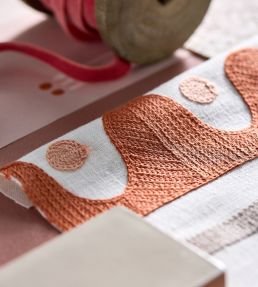 Oakham Embroidery Fabric by Scion Tomato