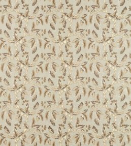 Oaknut Stripe Fabric by Sanderson Flax/Multi