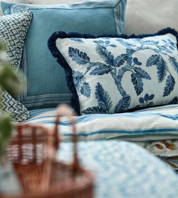 Oaknut Stripe Fabric by Sanderson Flax/Multi