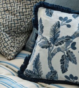 Oaknut Stripe Fabric by Sanderson Flax/Multi