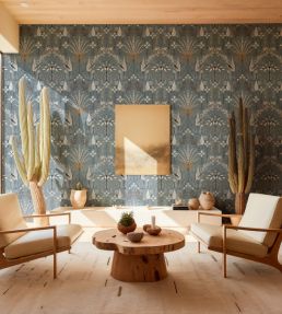 Oasis Villa Wallpaper by Coordonne Sky