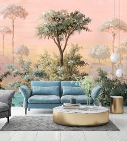 Oasis Mural by Woodchip & Magnolia Pink