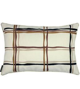 Oban Cushion 40 x 60cm by Maison Casamance Ocre Noir