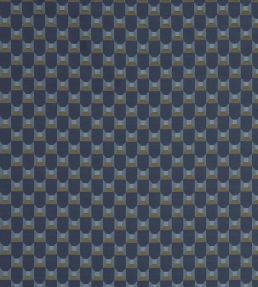 Obi Check Fabric by Liberty Smalt Blue