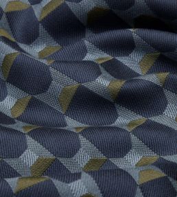 Obi Check Fabric by Liberty Smalt Blue