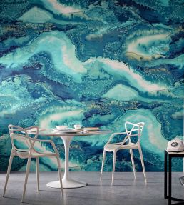Obsidian Panel A Mural by Harlequin Blue John