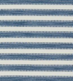 Ocala Stripe Fabric by Harlequin Indigo/Chalk
