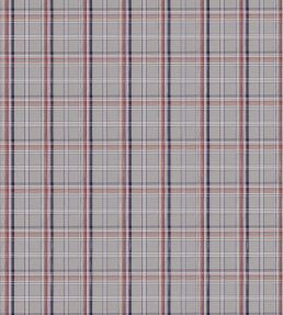 Ocean Check Fabric by Mulberry Home Blue