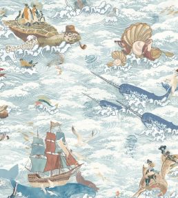 Ocean Waves Wallpaper by Brand McKenzie Pale Tide
