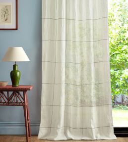 Oceana Check Fabric by Sanderson Seaspray White