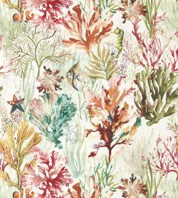 Oceana Wallpaper by Clarke & Clarke Coral