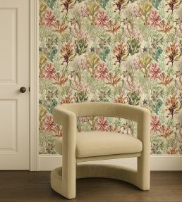 Oceana Wallpaper by Clarke & Clarke Coral