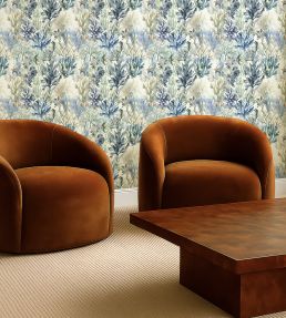 Oceana Wallpaper by Clarke & Clarke Denim