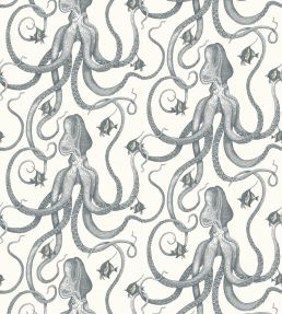 Octopoda Grand Wallpaper by Josephine Munsey Hilles White
