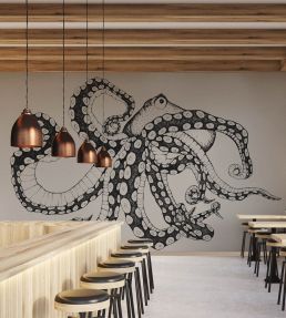 Octopus X-Ray Mural by Coordonne Ink