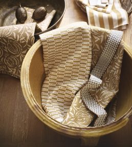 Odara Fabric by Romo Ochre