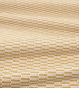 Odara Fabric by Romo Ochre